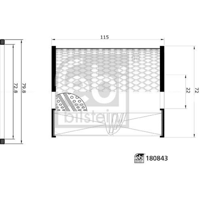 febi bilstein 180843 Ölfilter febi bilstein 180843 Ölfilter