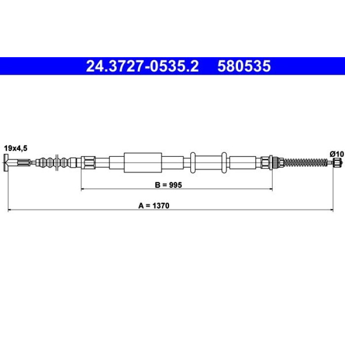 ATE 24.3727-0535.2 Seilzug, Feststellbremse