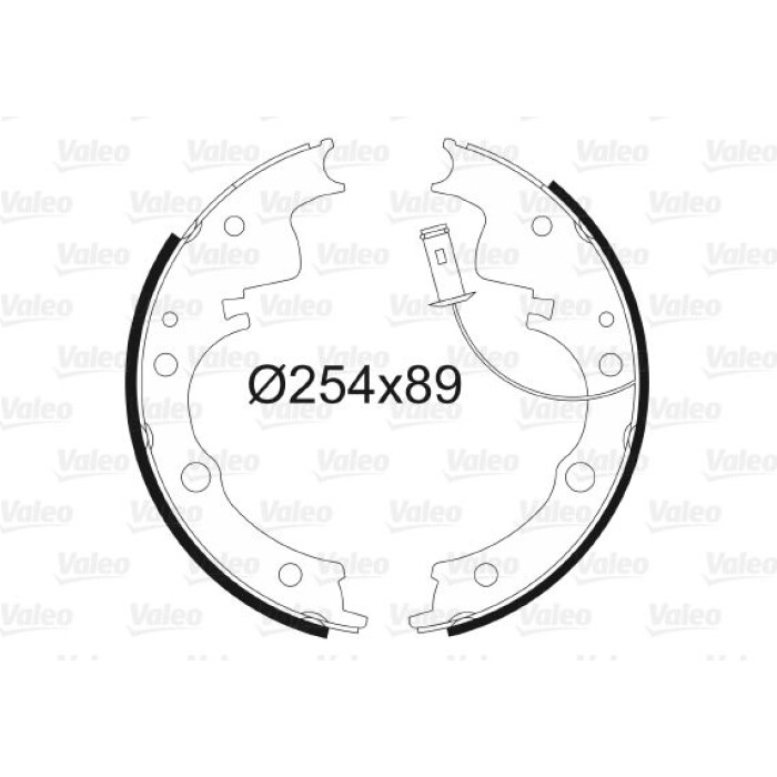 Valeo 562579 Bremsbackensatz Valeo 562579 Bremsbackensatz