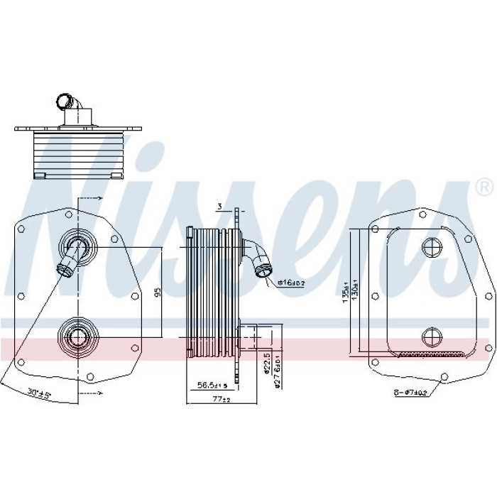 Nissens 91179 Ölkühler, Motoröl Nissens 91179 Ölkühler, Motoröl