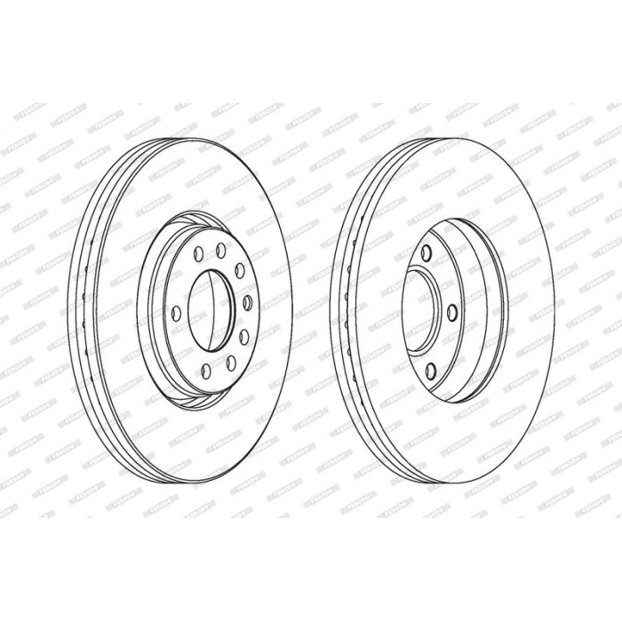 Ferodo DDF1261C Bremsscheibe PREMIER Coat+ disc Ferodo DDF1261C Bremsscheibe PREMIER Coat+ disc