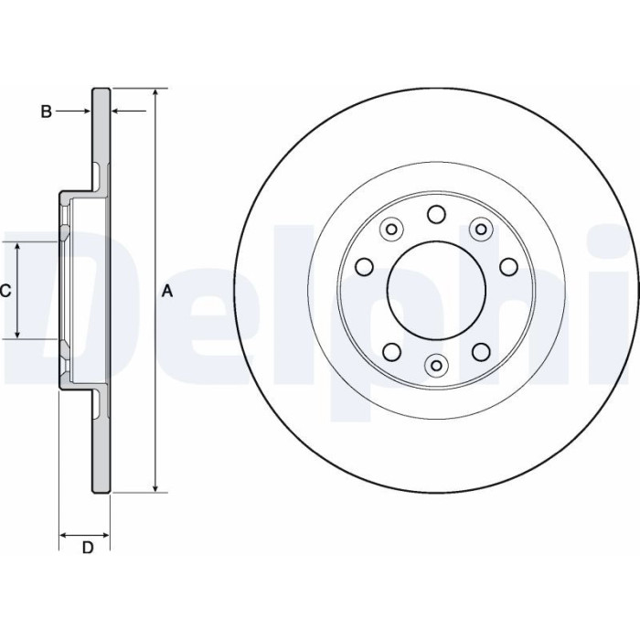 Delphi BG4662C Bremsscheibe Delphi BG4662C Bremsscheibe