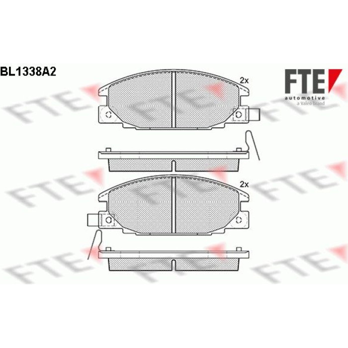 FTE 9010127 Bremsbelagsatz, Scheibenbremse FTE 9010127 Bremsbelagsatz, Scheibenbremse