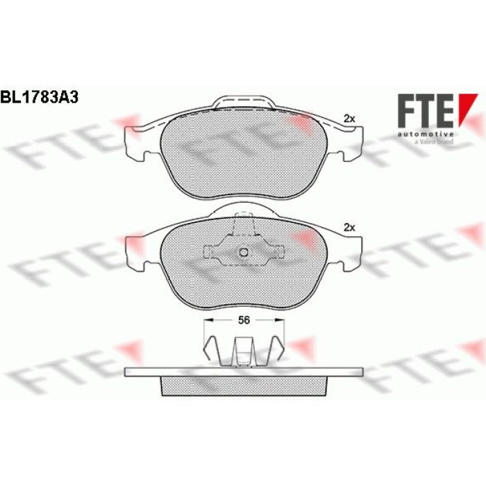 FTE 9010353 Bremsbelagsatz, Scheibenbremse FTE 9010353 Bremsbelagsatz, Scheibenbremse
