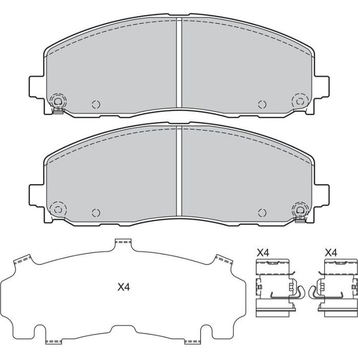 Valeo 601314 Bremsbelagsatz, Scheibenbremse