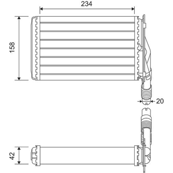 Valeo 812223 Wärmetauscher, Innenraumheizung