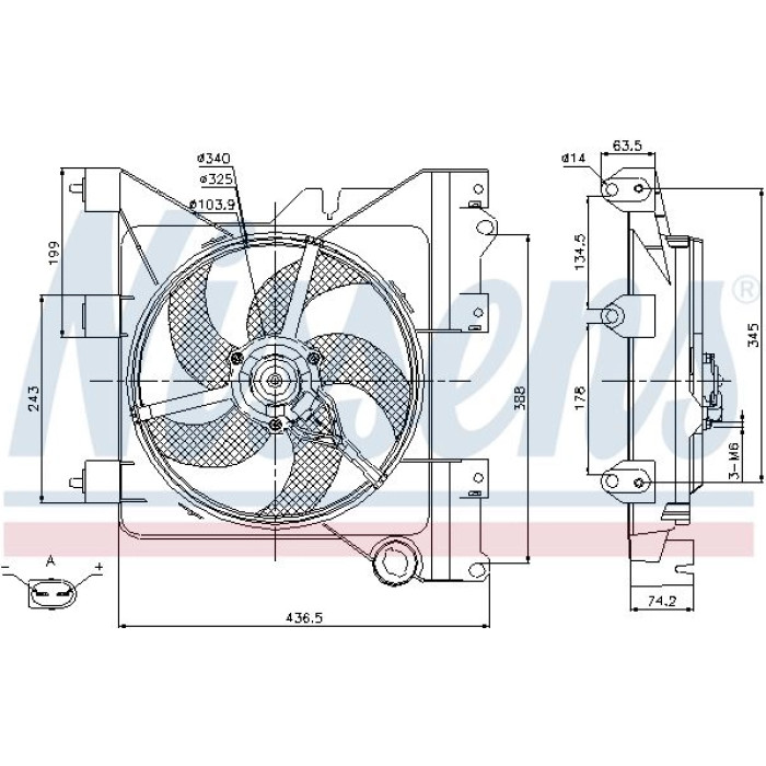 Nissens 85316 Lüfter, Motorkühlung Nissens 85316 Lüfter, Motorkühlung