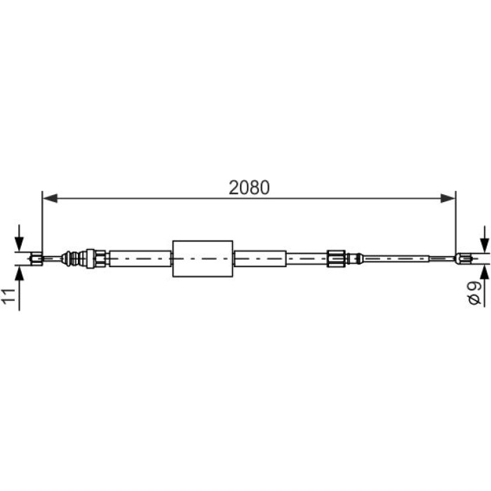 BOSCH 1 987 477 787 Seilzug, Feststellbremse