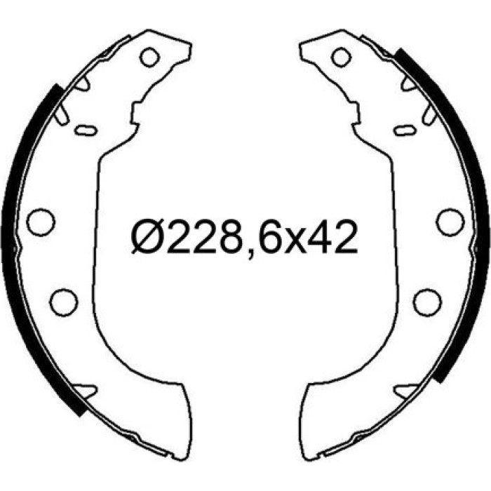 Valeo 564272 Bremsbackensatz Valeo 564272 Bremsbackensatz