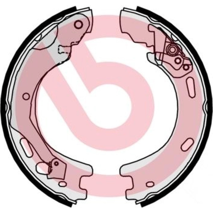 Brembo S 44 509 Bremsbackensatz, Feststellbremse ESSENTIAL LINE Brembo S 44 509 Bremsbackensatz, Feststellbremse ESSENTIAL LINE