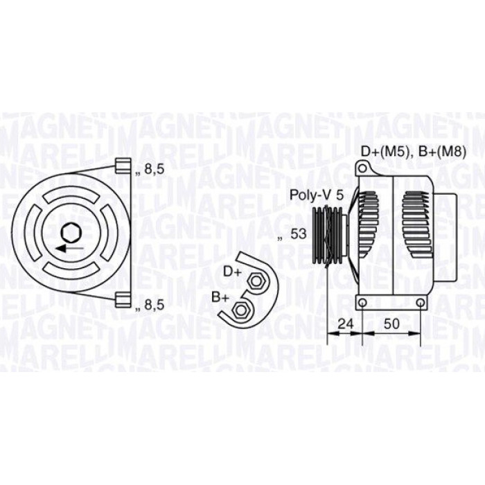 Magneti Marelli 063377006010 Generator Magneti Marelli 063377006010 Generator