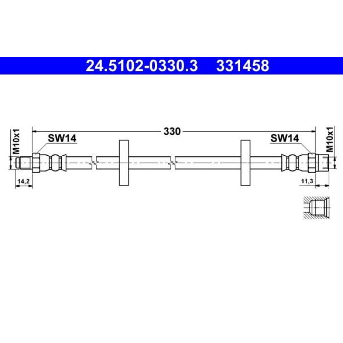 ATE 24.5102-0330.3 Bremsschlauch ATE 24.5102-0330.3 Bremsschlauch