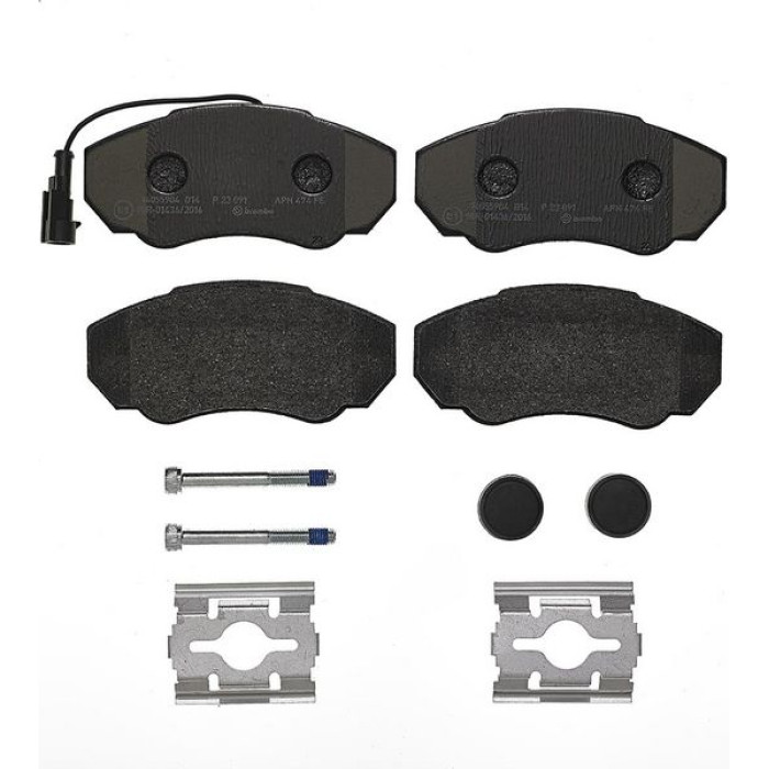 Brembo P 23 091 Bremsbelagsatz, Scheibenbremse PRIME LINE