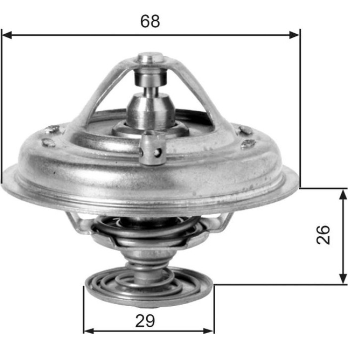 Gates TH10078G1 Thermostat, Kühlmittel