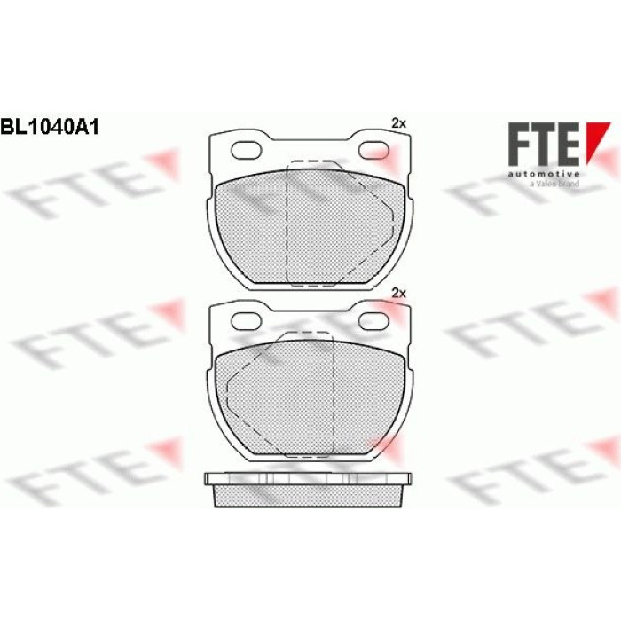 FTE 9010019 Bremsbelagsatz, Scheibenbremse