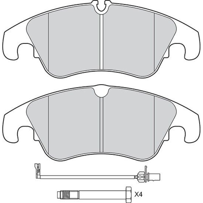 Valeo 601342 Bremsbelagsatz, Scheibenbremse Valeo 601342 Bremsbelagsatz, Scheibenbremse
