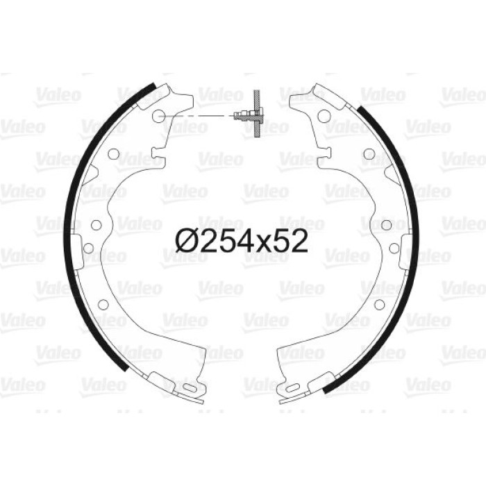 Valeo 562639 Bremsbackensatz Valeo 562639 Bremsbackensatz