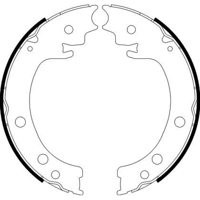 Hella 8DA 355 050-971 Bremsbackensatz, Feststellbremse Hella 8DA 355 050-971 Bremsbackensatz, Feststellbremse