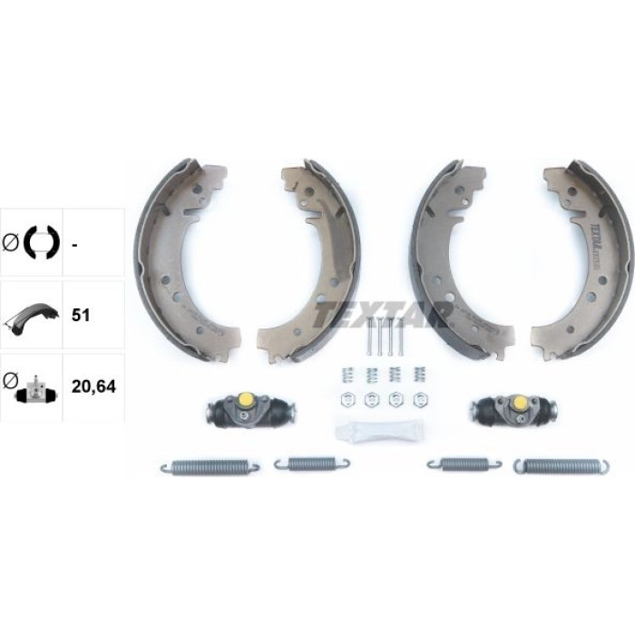 Textar 83029100 Bremsbackensatz Shoe Kit Textar 83029100 Bremsbackensatz Shoe Kit