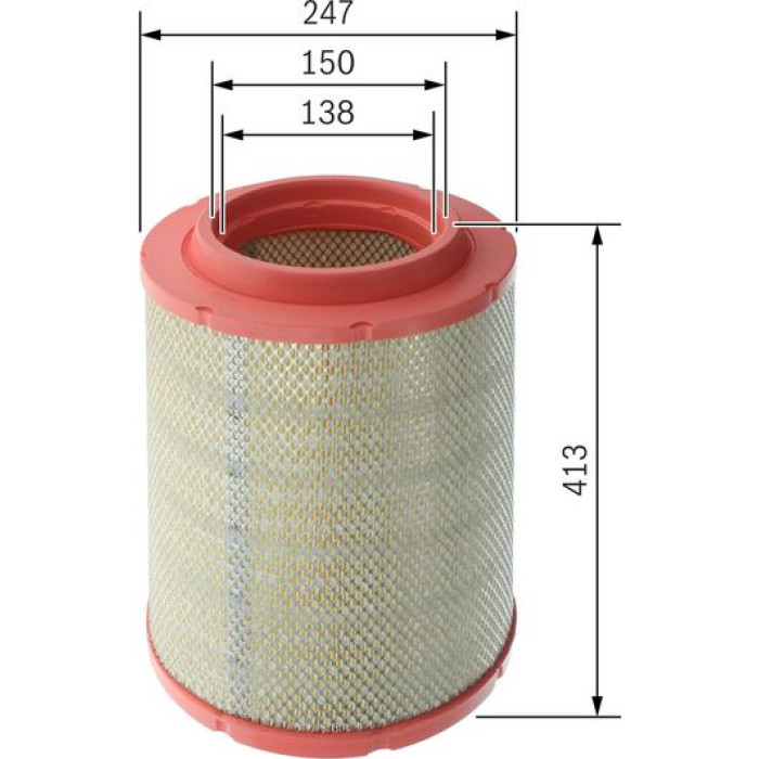 BOSCH F 026 400 793 Luftfilter