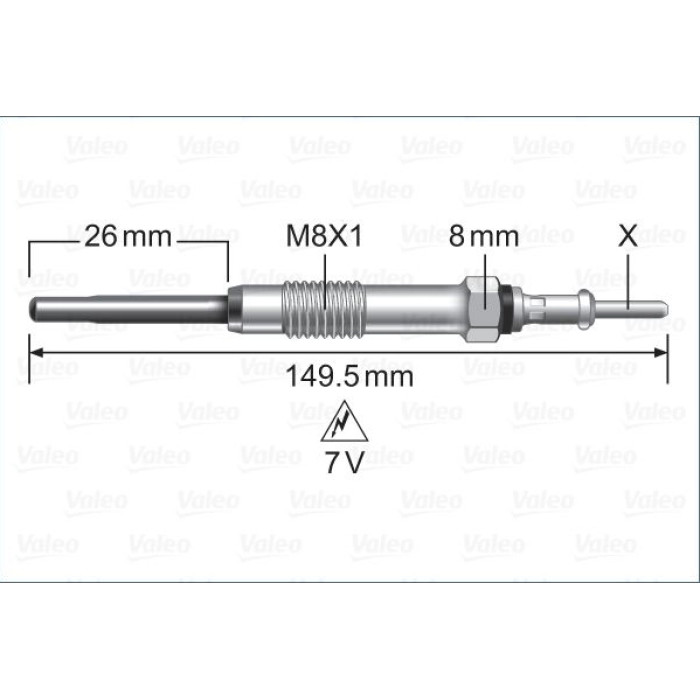 Valeo 345253 Glühkerze Valeo 345253 Glühkerze
