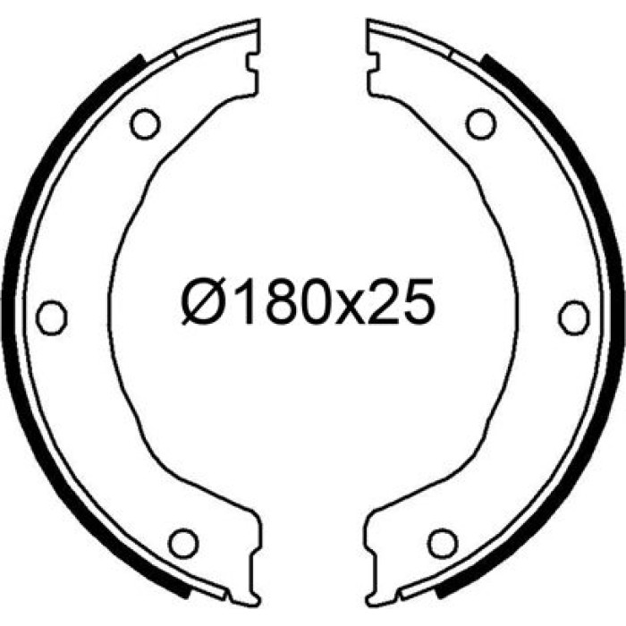 Valeo 564247 Bremsbackensatz Valeo 564247 Bremsbackensatz