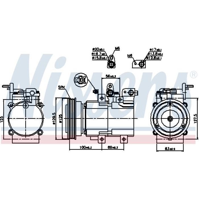 Nissens 89276 Kompressor, Klimaanlage FIRST FIT Nissens 89276 Kompressor, Klimaanlage FIRST FIT