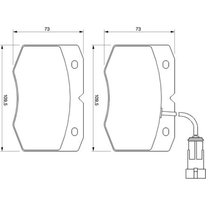 BOSCH 0 986 424 768 Bremsbelagsatz, Scheibenbremse BOSCH 0 986 424 768 Bremsbelagsatz, Scheibenbremse