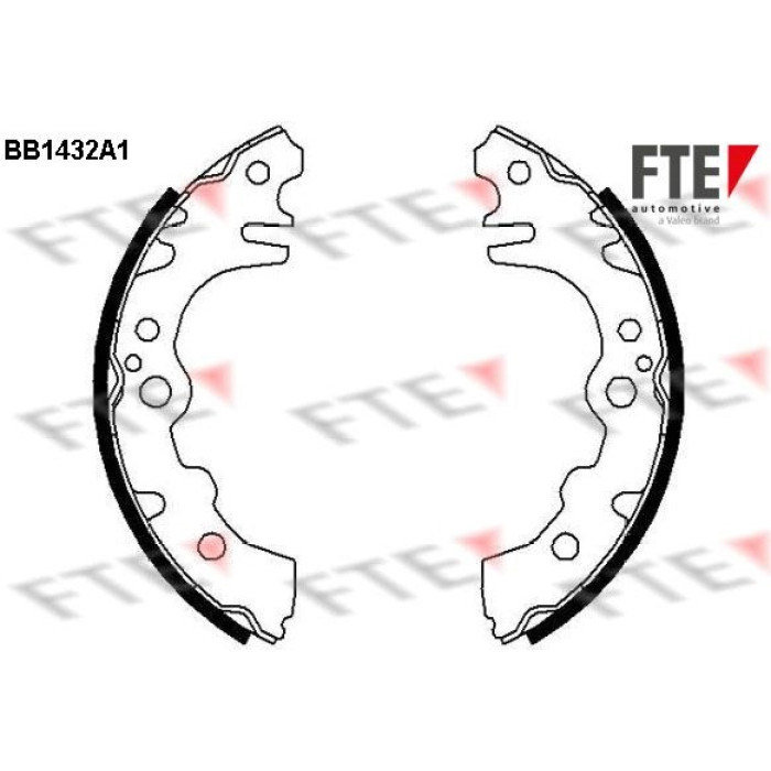 FTE 9100183 Bremsbackensatz FTE 9100183 Bremsbackensatz