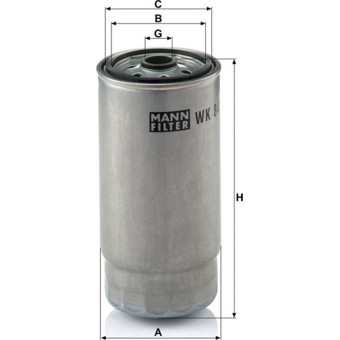 Mann-Filter WK 845/7 Kraftstofffilter Mann-Filter WK 845/7 Kraftstofffilter