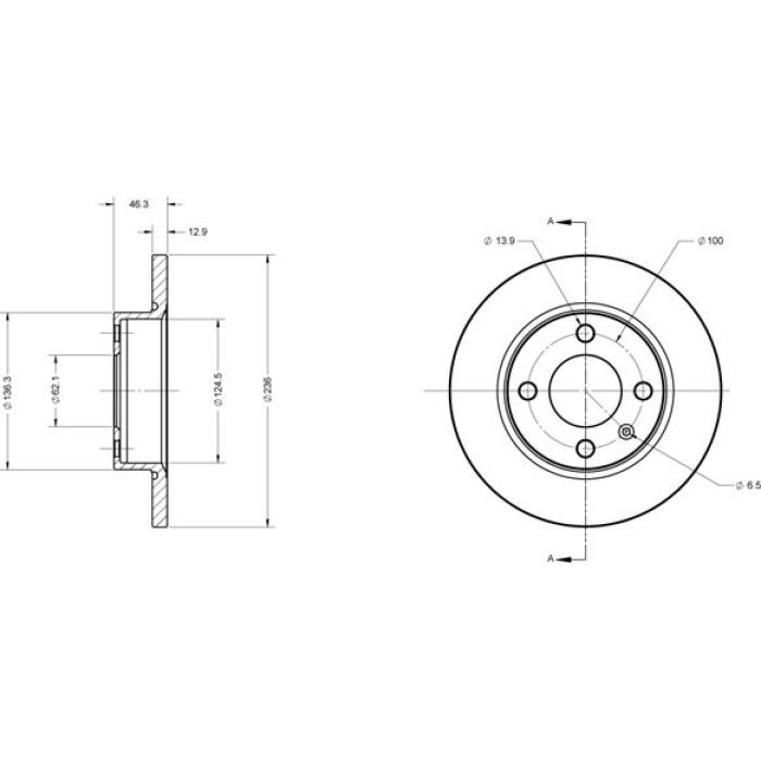 Metzger 6110309 Bremsscheibe