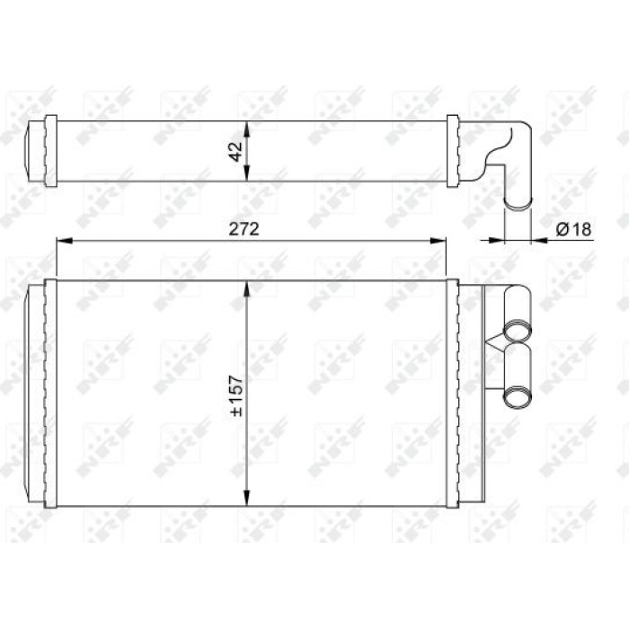 NRF 50602 Wärmetauscher, Innenraumheizung EASY FIT NRF 50602 Wärmetauscher, Innenraumheizung EASY FIT