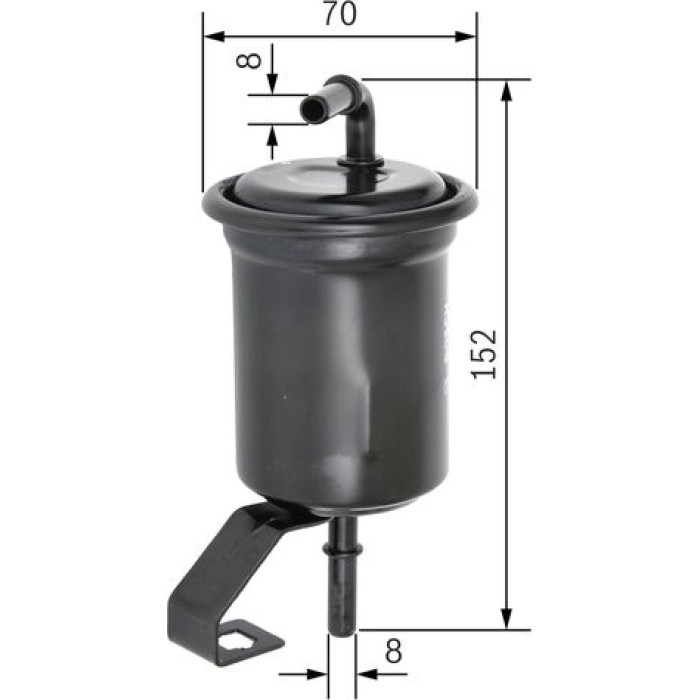 BOSCH F 026 403 756 Kraftstofffilter