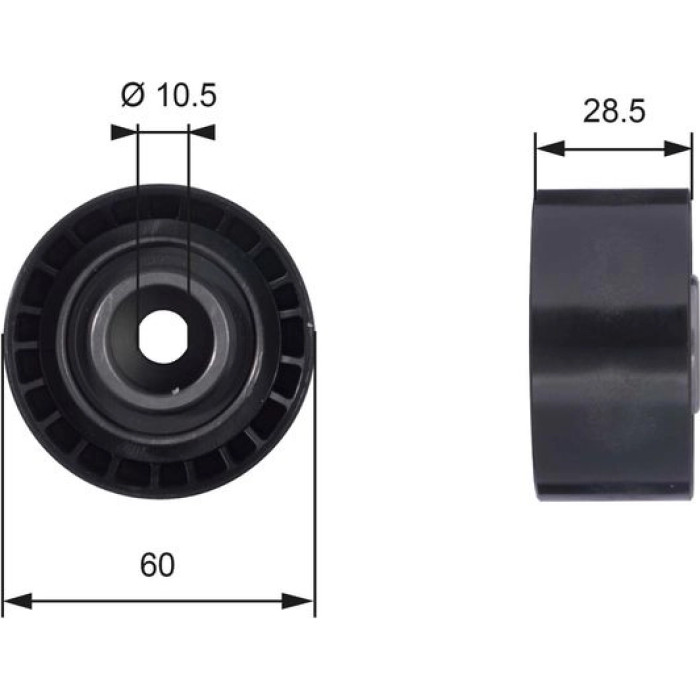 Gates T42036 Umlenkrolle/Führungsrolle, Zahnriemen PowerGrip™ Gates T42036 Umlenkrolle/Führungsrolle, Zahnriemen PowerGrip™