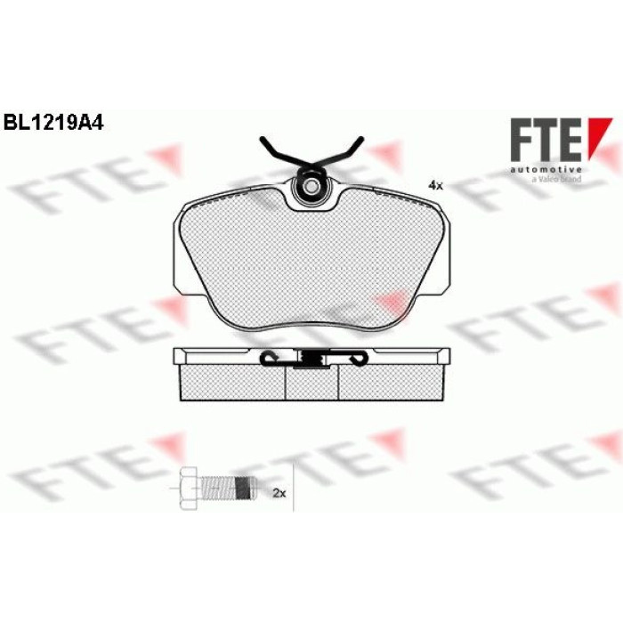 FTE 9011034 Bremsbelagsatz, Scheibenbremse FTE 9011034 Bremsbelagsatz, Scheibenbremse
