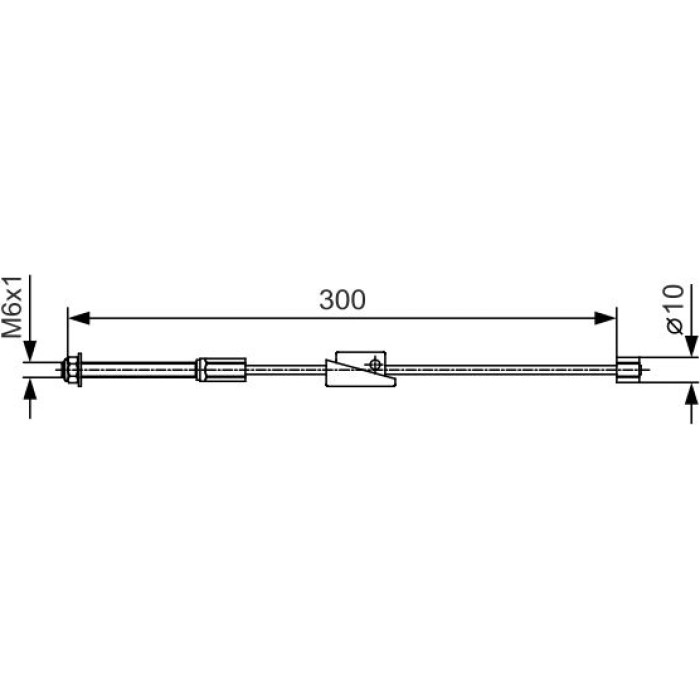 BOSCH 1 987 482 132 Seilzug, Feststellbremse