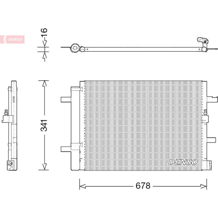 Denso DCN02026 Kondensator, Klimaanlage