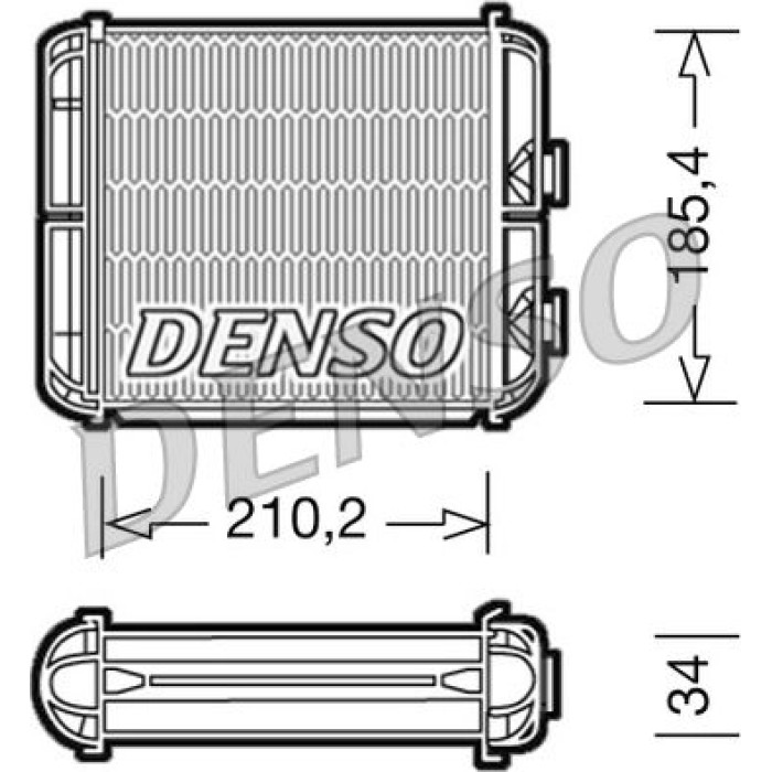 Denso DRR20003 Wärmetauscher, Innenraumheizung Denso DRR20003 Wärmetauscher, Innenraumheizung