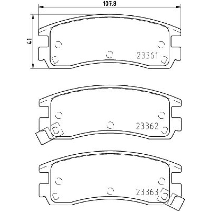 Hella 8DB 355 016-961 Bremsbelagsatz, Scheibenbremse Hella 8DB 355 016-961 Bremsbelagsatz, Scheibenbremse