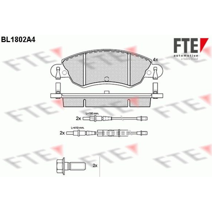 FTE 9010375 Bremsbelagsatz, Scheibenbremse FTE 9010375 Bremsbelagsatz, Scheibenbremse