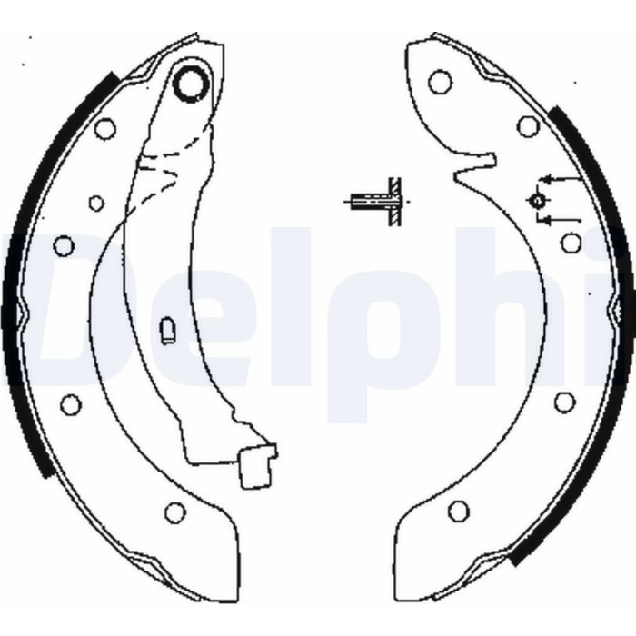 Delphi LS1838 Bremsbackensatz
