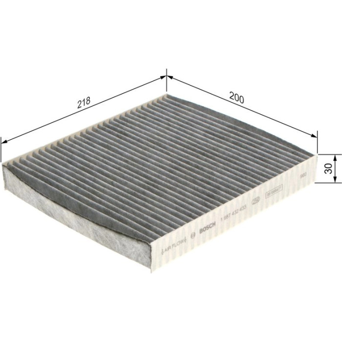 BOSCH 1 987 432 433 Innenraumfilter BOSCH 1 987 432 433 Innenraumfilter