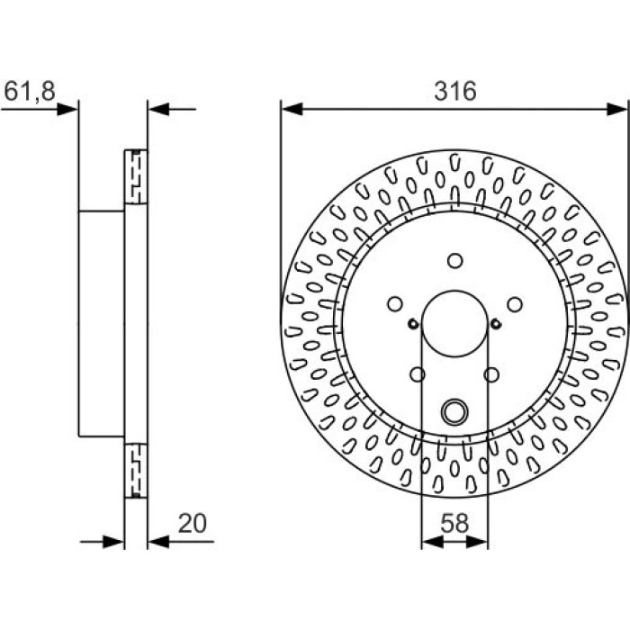 BOSCH 0 986 479 V05 Bremsscheibe