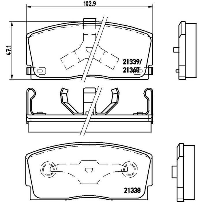 Brembo P 16 005 Bremsbelagsatz, Scheibenbremse PRIME LINE Brembo P 16 005 Bremsbelagsatz, Scheibenbremse PRIME LINE