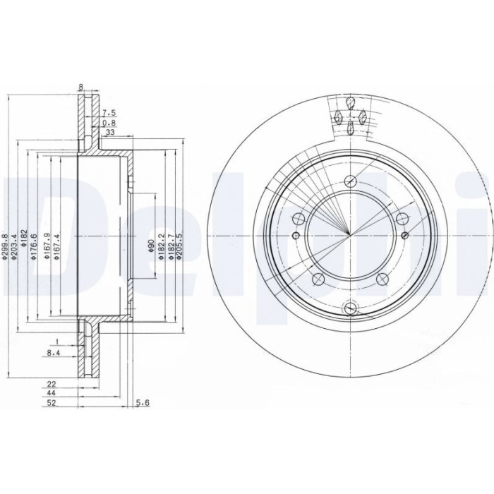 Delphi BG3811 Bremsscheibe Delphi BG3811 Bremsscheibe
