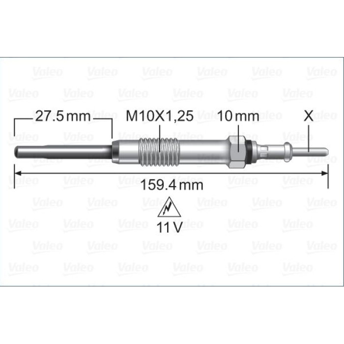 Valeo 345231 Glühkerze