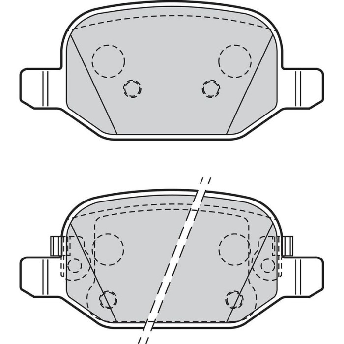 Valeo 601550 Bremsbelagsatz, Scheibenbremse