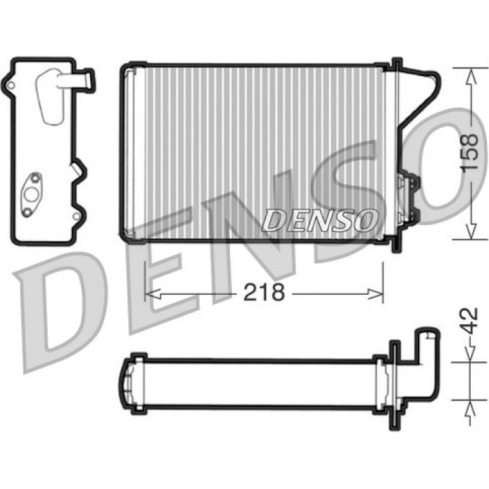 Denso DRR09040 Wärmetauscher, Innenraumheizung