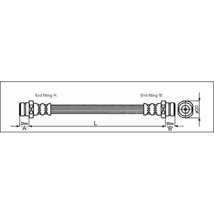 Metzger 4113310 Bremsschlauch