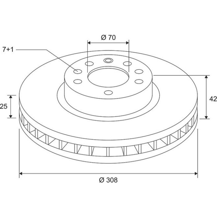 Valeo 672667 Bremsscheibe COATED